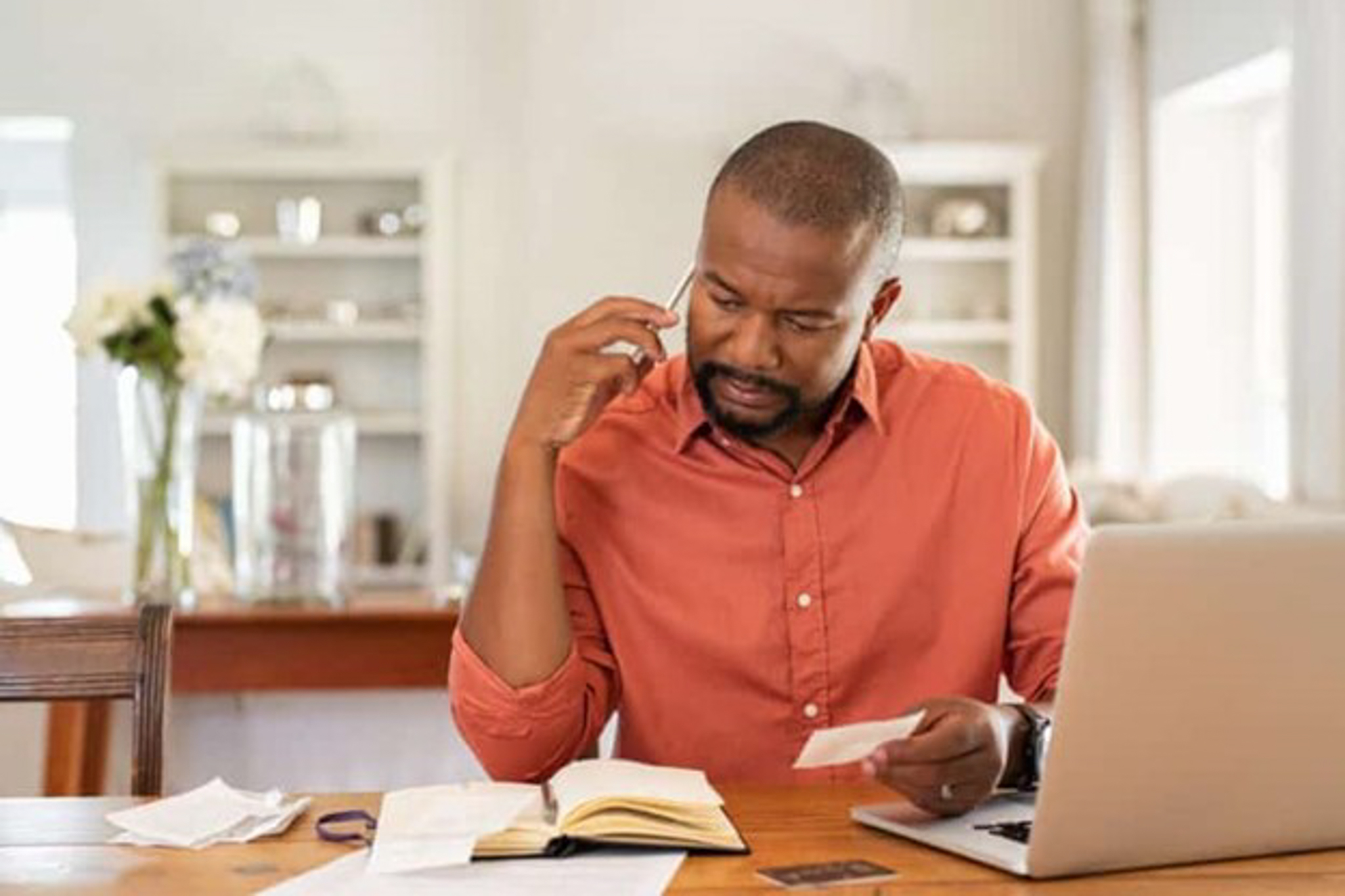 Man using laptop